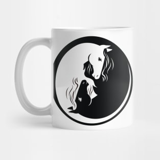 Horses Yin Yang Mug